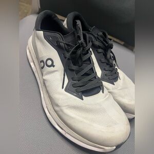 On Running Men's White and Black Athletic Shoes